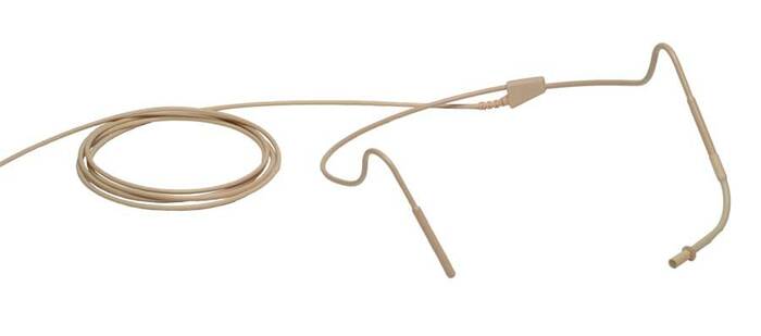 Galaxy Audio AM14T Ultra Lite Omni Direct Dual Ear Mic, Tan