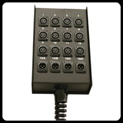 Rapco S9MBLR 9-Channel Microphone Stage Box With Strain Relief
