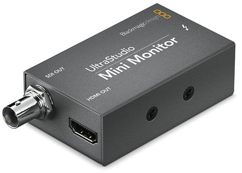 Blackmagic Design UltraStudio Mini Monitor Pocket-Sized Thunderbolt-Powered SDI And HDMI Playback