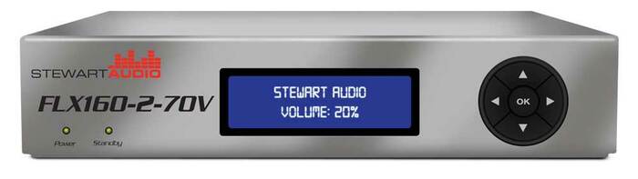 Stewart Audio FLX160-2-70V Rack Mountable 160W 70V/100V Amplifier