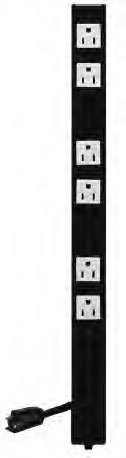 Lowell ACS-1506 Power Strip, 15A, 6 Outlets, 6' Cord