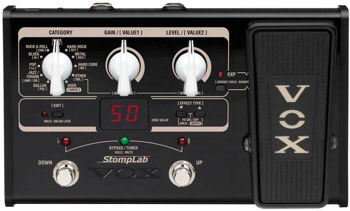 Vox STOMPLAB-2G StompLab IIG Multi-Effects Pedal Guitar With Wah Pedal