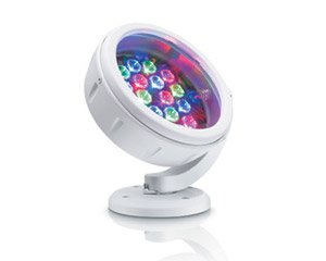 Philips Color Kinetics 116-000027-00 ColorBurst 6 RGB LED Fixture In White With 21° Frosted Lens