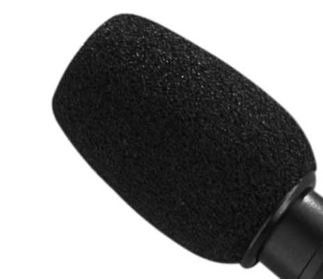 Contains Four Shure ACVO4WS-B Black Foam Windscreen for Centraverse Overhead Condenser Microphones