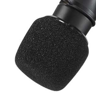 Shure ACVO4WS-B Foam Windscreens For Centraverse Overhead Mics, 4 Pack, Black