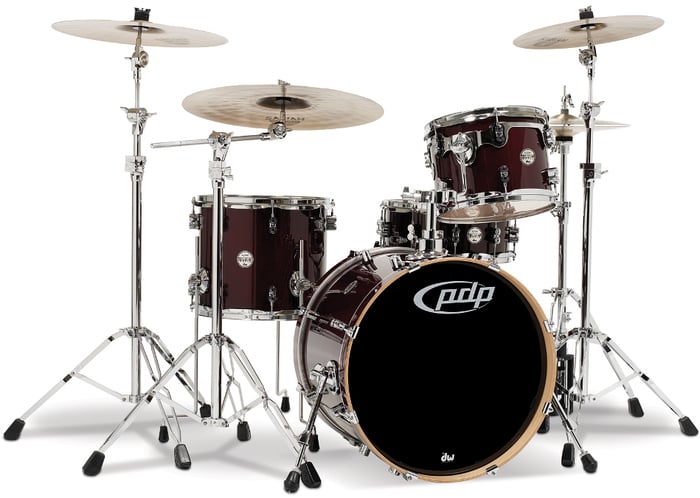 Pacific Drums PDCM2014 Concept Series Maple 4-Piece Shell Pack: 16x20" Bass Drum, 9x12" Rack Tom, 12x14" Floor Tom, 5.5x14" Snare Drum