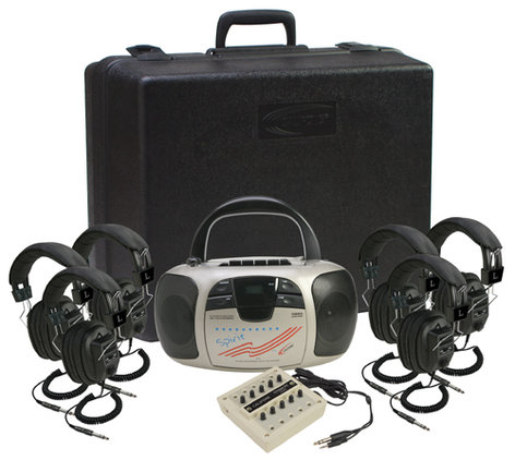 Califone 1776PLC-6 6-Person Listening Center