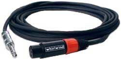 Whirlwind STF03 3' 1/4" TRS To XLRF Cable