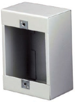 Lowell P1X Steel Surface Mount Box For 1 Gang Devices, 2.5" Deep, White