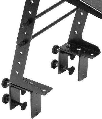 On-Stage LPT6000 Multi-Purpose Laptop Stand With 2nd Tier, Black