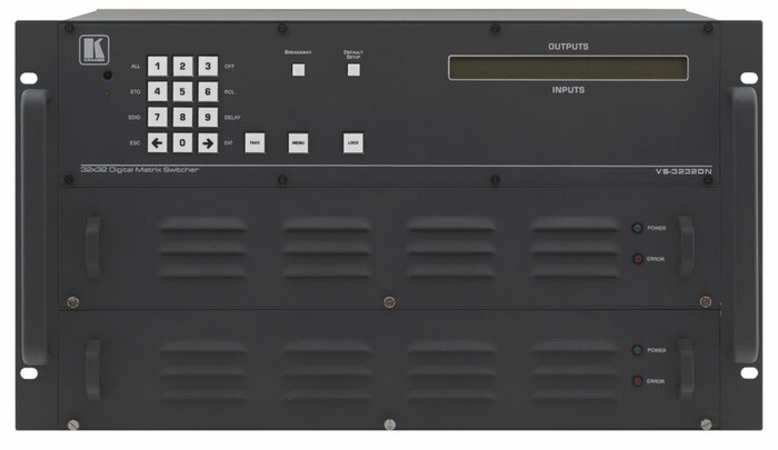 Kramer VS-3232DN/STANDALONE/110V 6U Digital Frame With 16 Slots Matrix Switcher