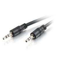 Cables To Go 40108 35' CMG0-Rated 3.5mm Stereo Audio Cable With Low Profile Connectors