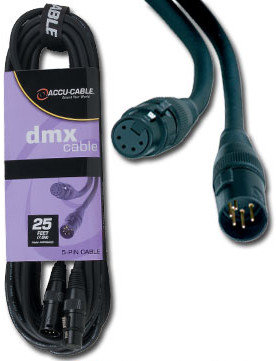 Accu-Cable AC5PDMX5 5' 5-Pin DMX Cable