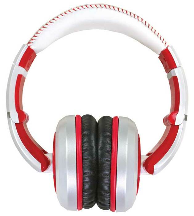 CAD Audio MH510W Sessions Stereo Headphones With Detachable Cable, White And Red