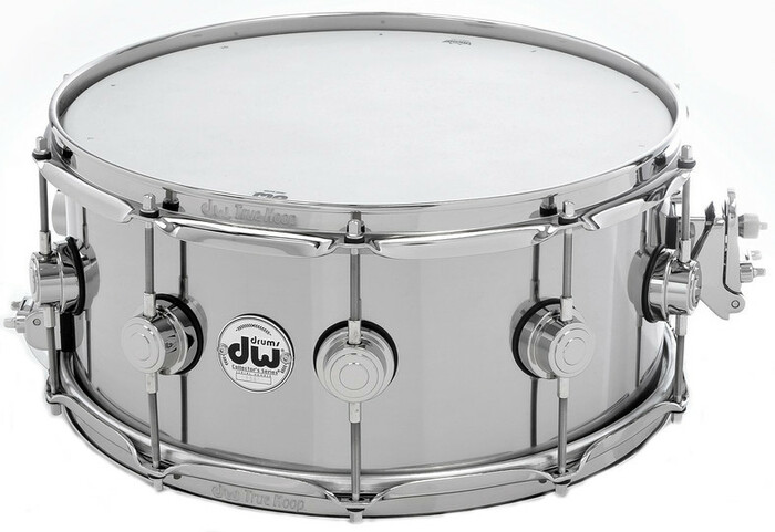 DW DRVM6514SVC Collector's Series 6.5" X 14" Aluminum Snare Drum With Chrome Hardware