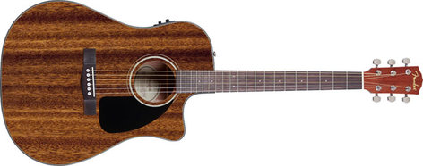 Fender CD-60CE-MAHOGANY CD-60CE All Mahogany Natural Finish Classic Design Series Acoustic/Electric Guitar With Fishman Isys III Electronics