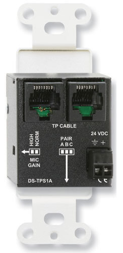 RDL D-TPS1A Active 1-Pair Sender, Twisted Pair Format-A, XLR Mic Input With Phantom