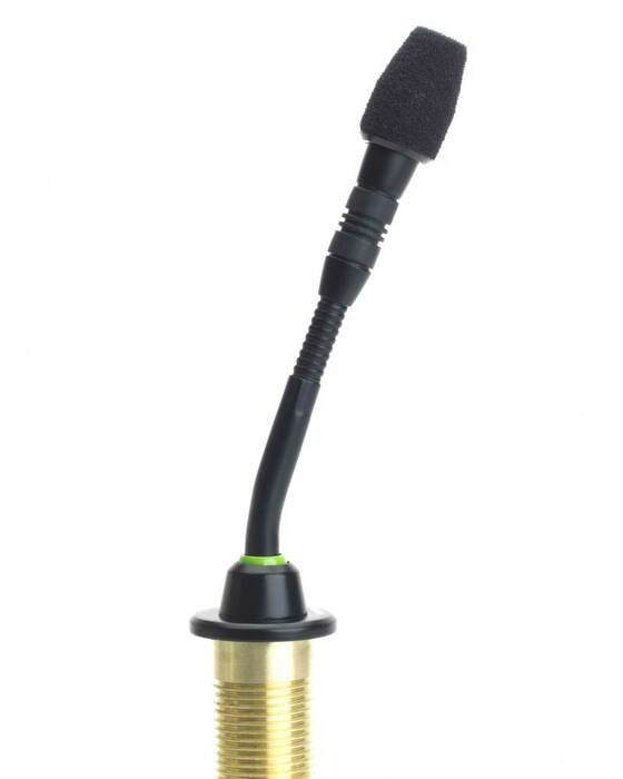 Shure MX405/S 5" Shock-Mounted Supercardioid Gooseneck Mic With Bi-color Status Indicator And Surface Mount Preamp
