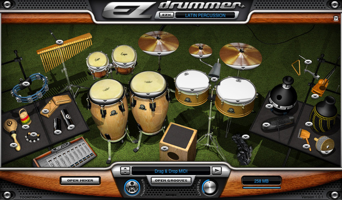 Toontrack LATIN-PERCUSSION Latin Percussion EZX Latin Expansion For EZdrummer/Superior Drummer (Electronic Delivery)