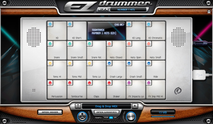 Toontrack NUMBER-ONE-HITS Number 1 Hits EZX Drum Expansion For EZdrummer/Superior Drummer (Electronic Delivery)