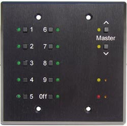 Doug Fleenor Design PRE10-A2 10-Button 2 Gang Wall Mounted DMX Controller With Master Buttons