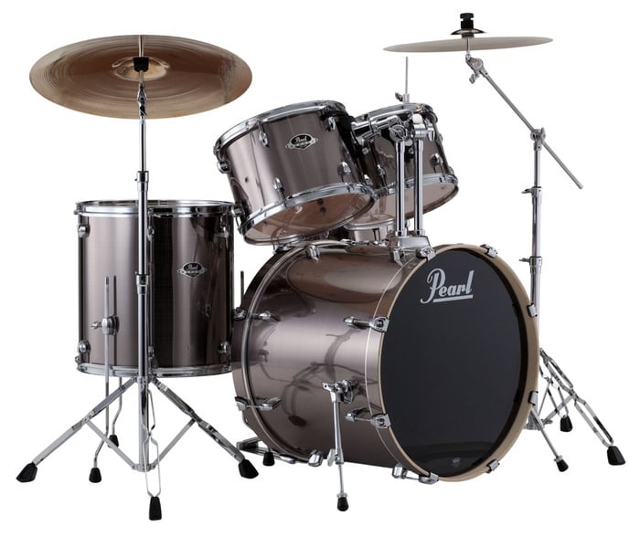 Pearl Drums EXX705-21 EXX Export Series 5-Piece Drum Kit With Hardware In Smokey Chrome Finish