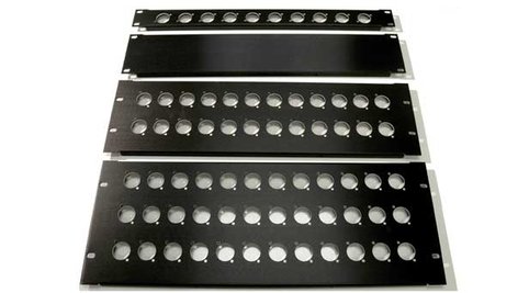 Whirlwind PR1-12ND 1RU Rack Panel Punched For 12 Neutrik D Connectors