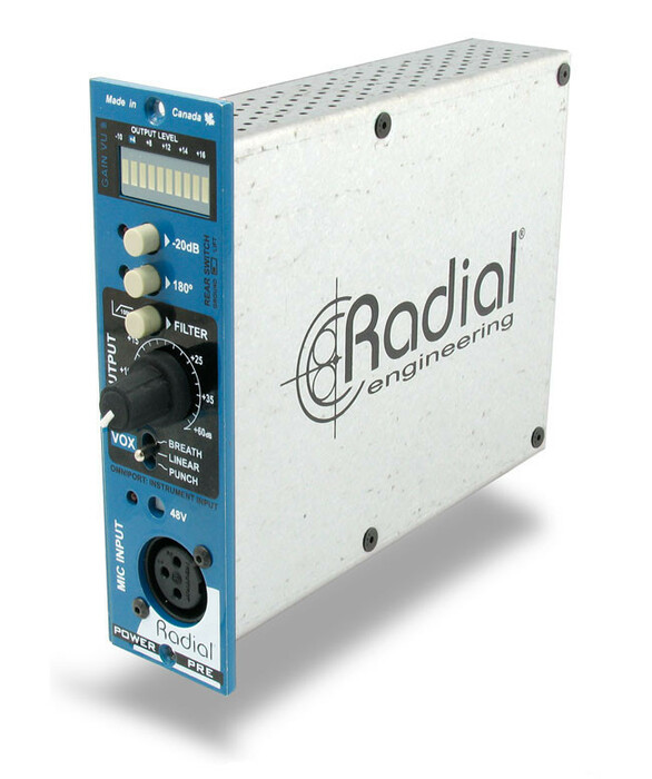 Radial Engineering PowerPre Mic Preamp With Hammond  Transformer And Vox Control EQ