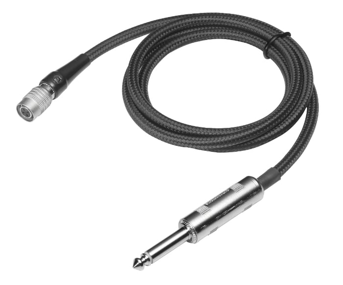 Audio-Technica AT-GcW PRO Braided 36" Instrument / Guitar Cable For Wireless Bodypacks