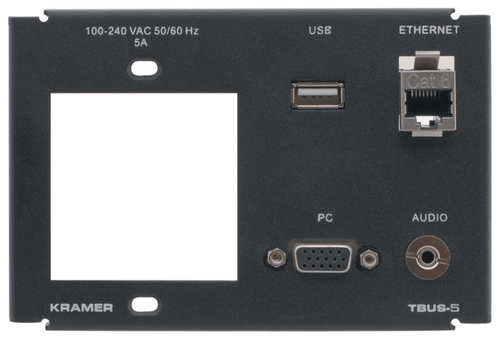 Kramer T5F-1S Inner Frame For TBUS-5XL (1 Power, PC, 1 USB, 1 RJ-45, (1) 3.5mm)