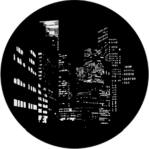 Rosco 71012 Steel Gobo, City Nightscape