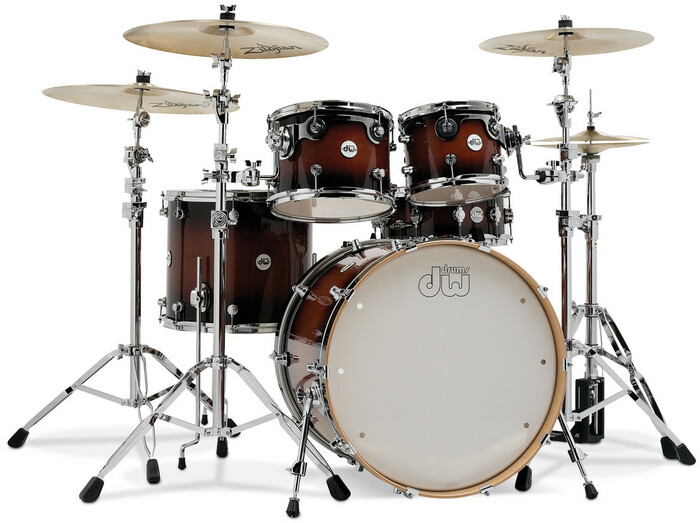 DW DDLG2215TB Design Series 5 Piece Shell Pack In Tobacco Burst Finish