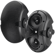 Electro-Voice EVID 4.2T Pair Of 2-Way Twin 4" Woofer And 1" Tweeter, Black