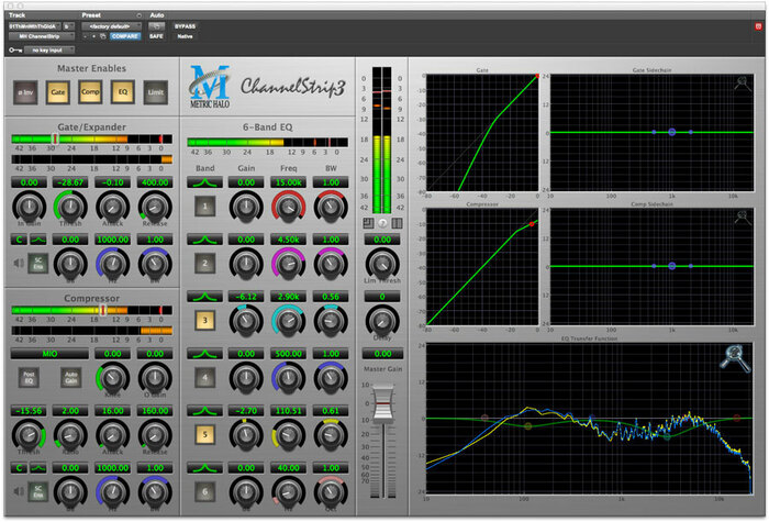 Metric Halo CS3-AAX-1 ChannelStrip 3 Signal Processing Bundle For Pro Tools™ 10 AU/AAX (Electronic Delivery)