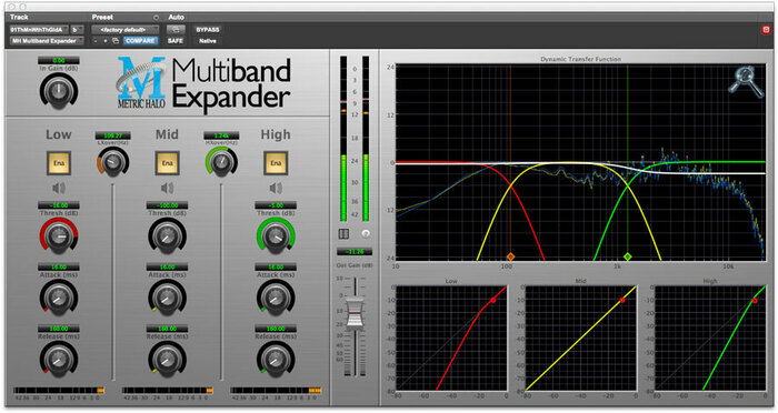 Metric Halo MBEXP-AAX-1 Multiband Expander Dynamic Frequency Shaping For Pro Tools™ 10 AAX (Electronic Delivery)