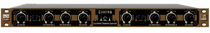 Kush Audio  (Discontinued) ELECTRA-19 Electra 19" Rack 4-Band Dual Channel Electrified Transient Equalizer