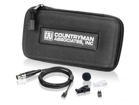 Countryman MEMWS05BSR EMW Omni Lavalier For Sennheiser 3.5mm Locking Plug EW Series, Black