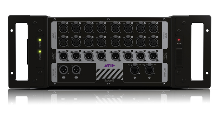 Avid VENUE Stage 16 Remote I/O Ethernet AVB Enabled Remote I/O Box For VENUE S3L