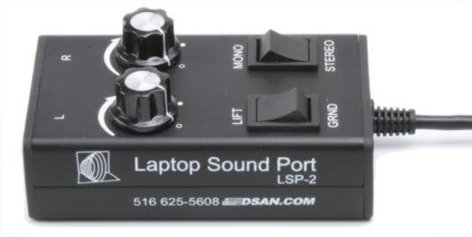 DSan LSP-2 Laptop Stereo Sound Port Adapter