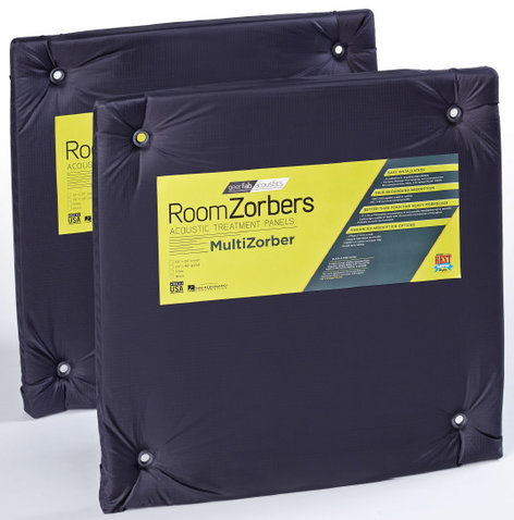 GeerFab Acoustics MZ2424BLK 1 Pair Of 24" X 24" Black Multi-Zorber Panels