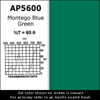 Apollo Design Technology AP-GEL-5600 20" X 24" Sheet Of Montego Blue Green Gel