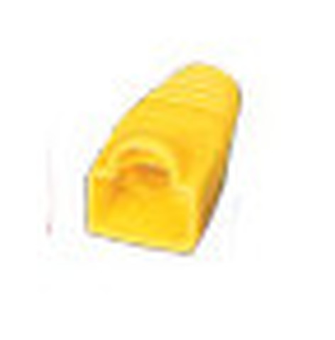 Liberty AV BOOT-S-YL 50-Pack Of Snag-Free RJ45 Connector Strain Relief Boots In Yellow