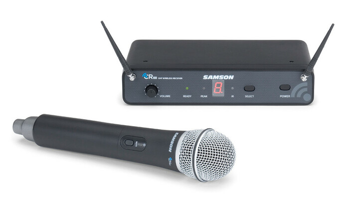 Samson SWC88HCL6-D Concert 88 16-Channel True Diversity Handheld Wireless System With Q6 Mic, D Band (542-566 MHz)