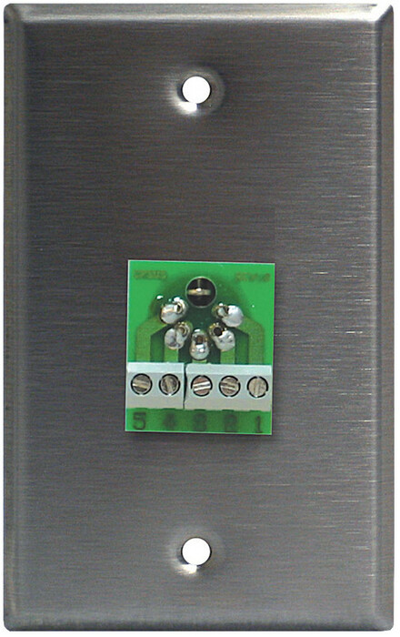 Lightronics CP501 1-Gang Wall Plate With 5-pin Male DMX Connector
