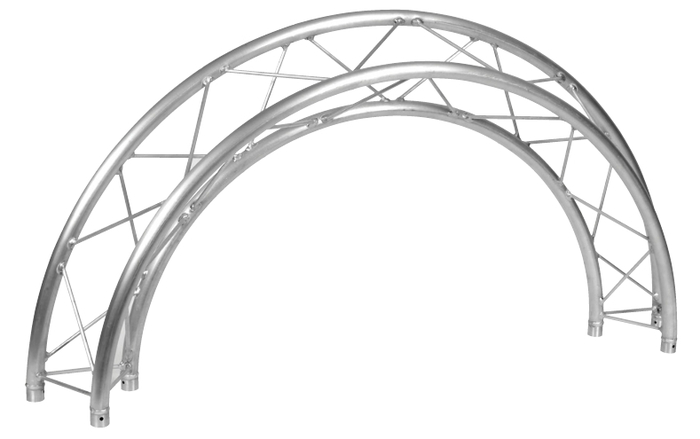 Global Truss TR-C3-90 9.84' (3.0M) Triangular Truss Circle 4x90 Degree Arcs