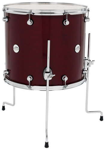 DW DDLG1618TTCS 16"x18" Design Series Floor Tom In Cherry Stain Finish