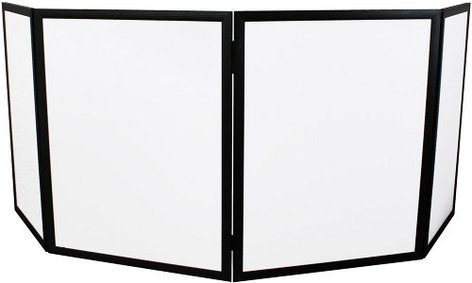 Odyssey SWF7246B 72"x46" Pro DJ Façade, White With Black Frame