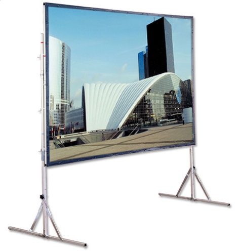 Draper 218050 7' 6" X 10' Cinefold Portable Projection Screen With Case
