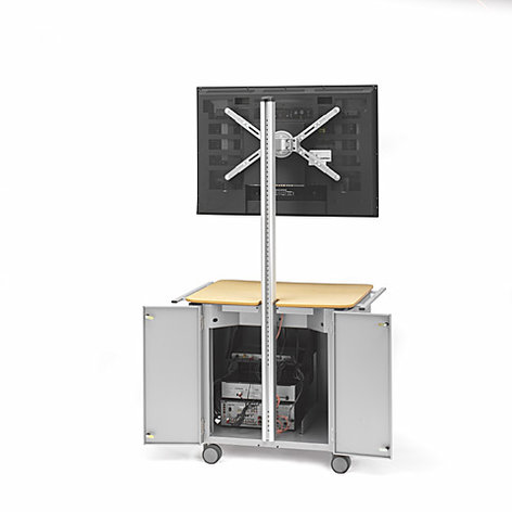 Bretford Manufacturing FPPC72V200 Flat Panel Cabinet Cart For 32"-50" Flat Panel Monitors