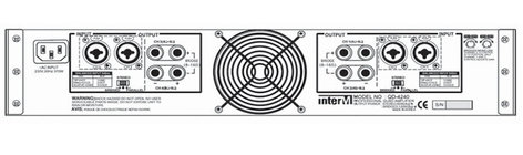 Inter-M Americas QD-4960 4 X 170W Quad Channel Amplifier